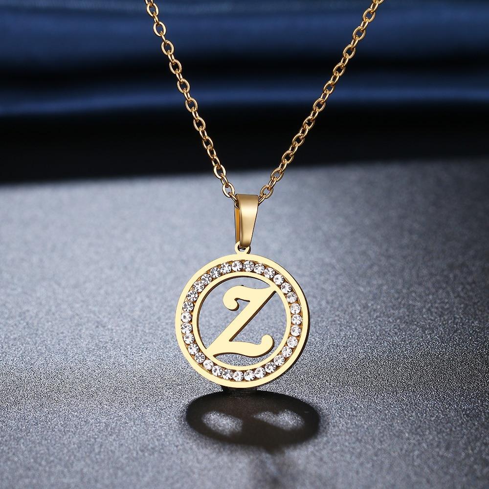 Colar Com Letra - A-Z - Garotas fashion