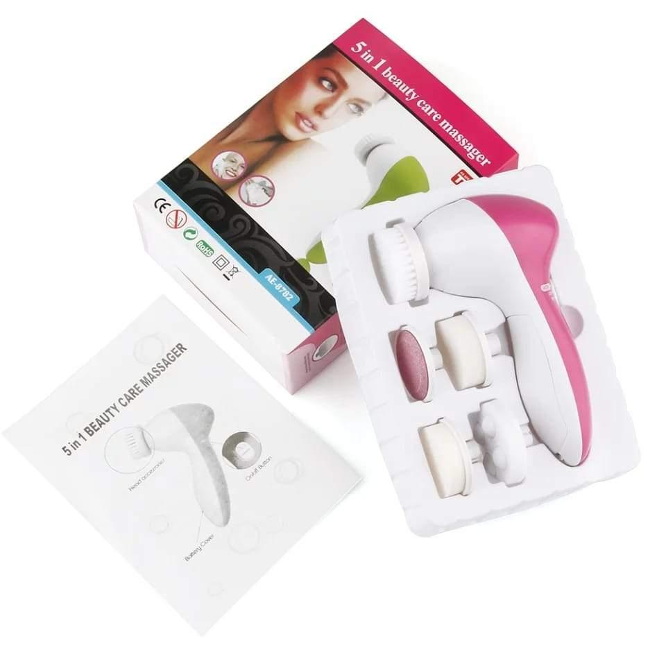 Escova Facial Elétrica Esfoliante limpeza Massageadora 5/1 Portátil