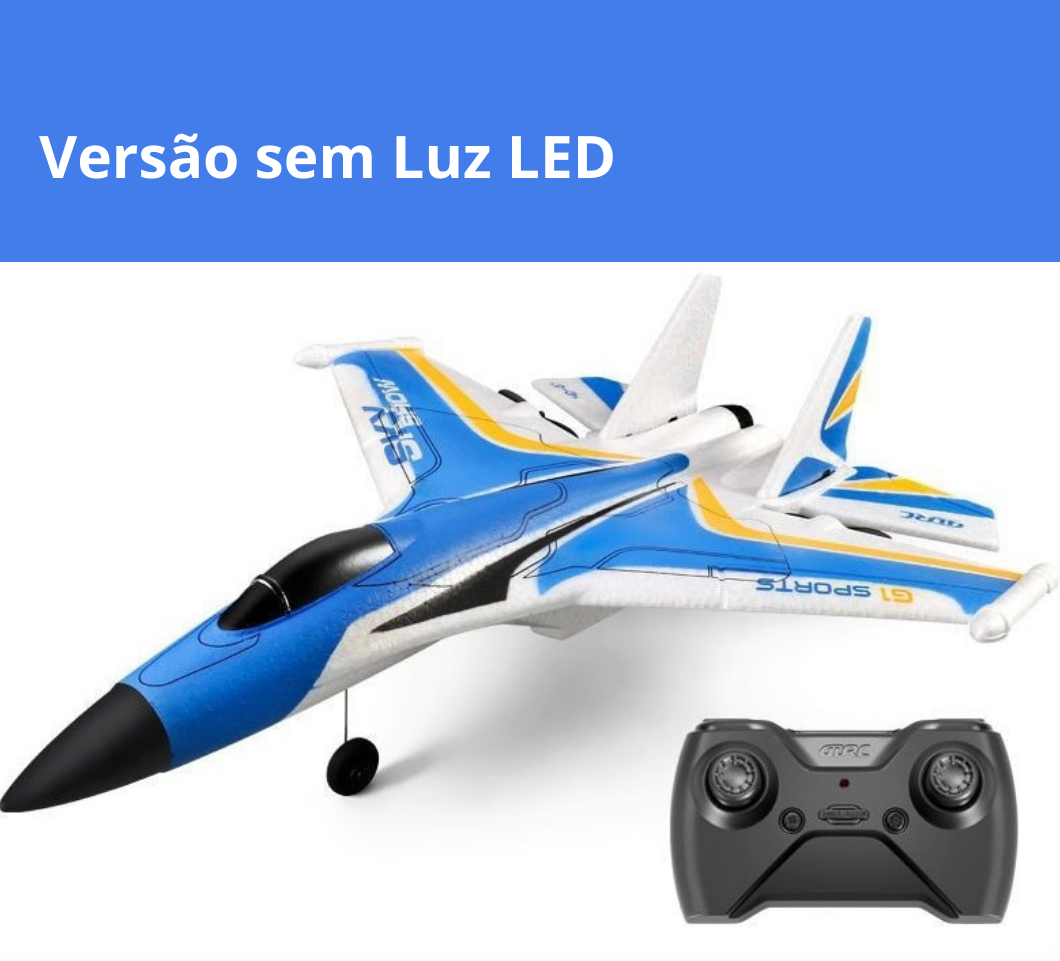 Planador Grande 2,4GHz com Controle Remoto