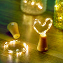 Fio de Luz com Rolha e Painel Solar (Prova D'água)