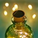 Fio de Luz com Rolha e Painel Solar (Prova D'água)