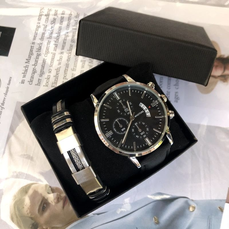 Relógio Masculino + Pulseira Grátis Modelo 06 00012032