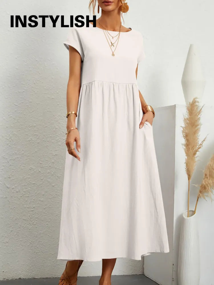 Vestido Casual Midi Coleção 2024