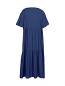 Vestido Plus Size Midi Plissado Coleção 2024