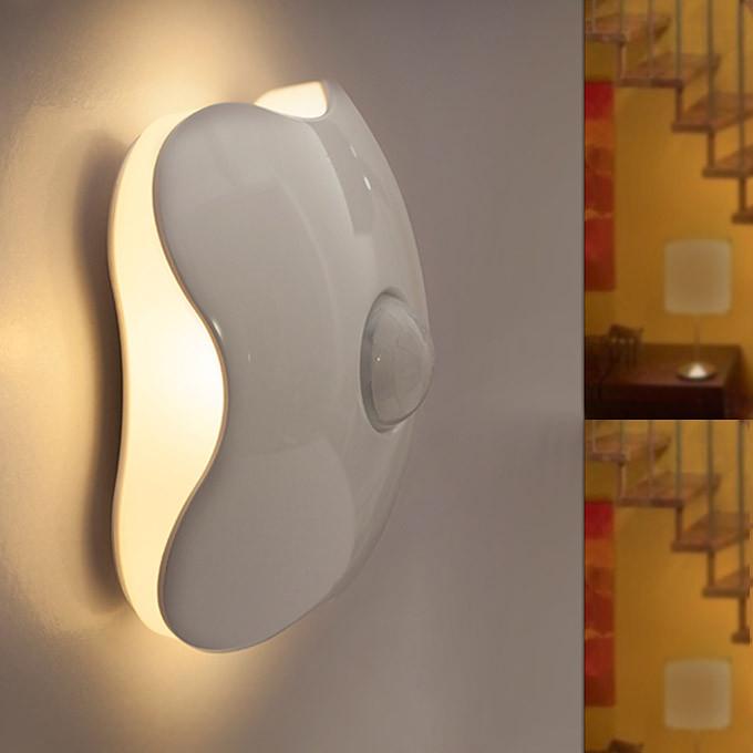 Trevo de Quatro Folhas Luz de noite com sensor de movimento (Recarga USB)