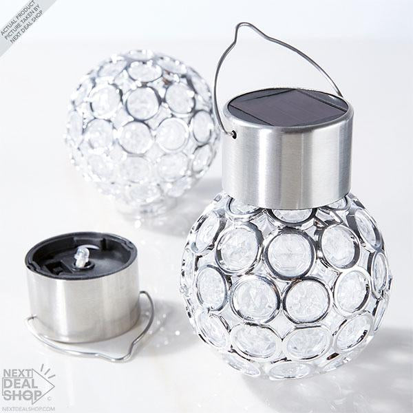 Bola de Cristal LED Multicor de Energia Solar