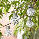 Bola de Cristal LED Multicor de Energia Solar