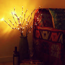 2 Conjuntos de Galhos Decorativos de Luz LED