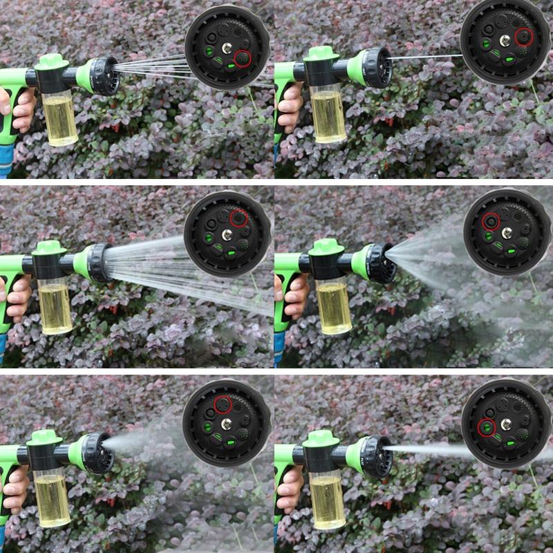 Encaixe de Mangueira Premium 8 em 1 - Perfeito Para Regar Plantas, Lavar o Carro, Dar Banho em Animais!