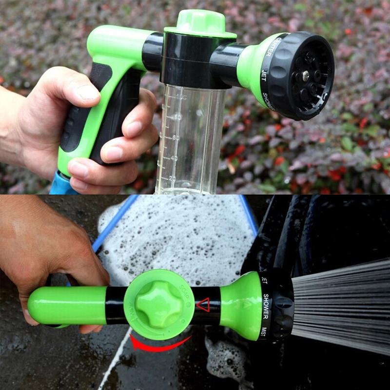 Encaixe de Mangueira Premium 8 em 1 - Perfeito Para Regar Plantas, Lavar o Carro, Dar Banho em Animais!