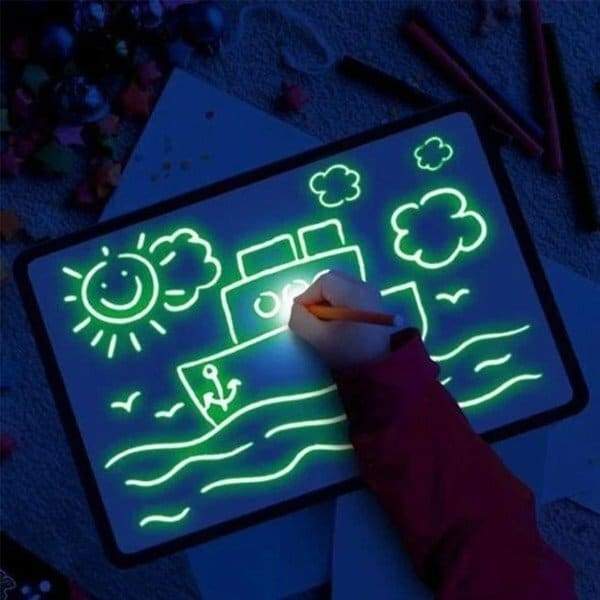 Lousa Desenhar, Escrever Kids  - Caneta de luz fluorescentes