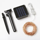 Luzes de Fio de Cobre Movidas a Energia Solar