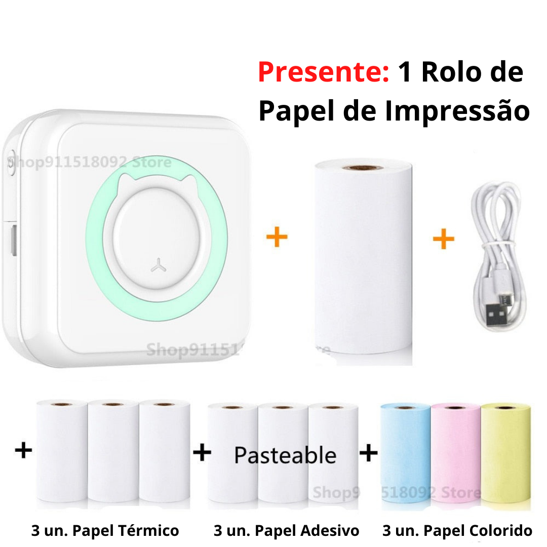 Mini Impressora Bluetooth
