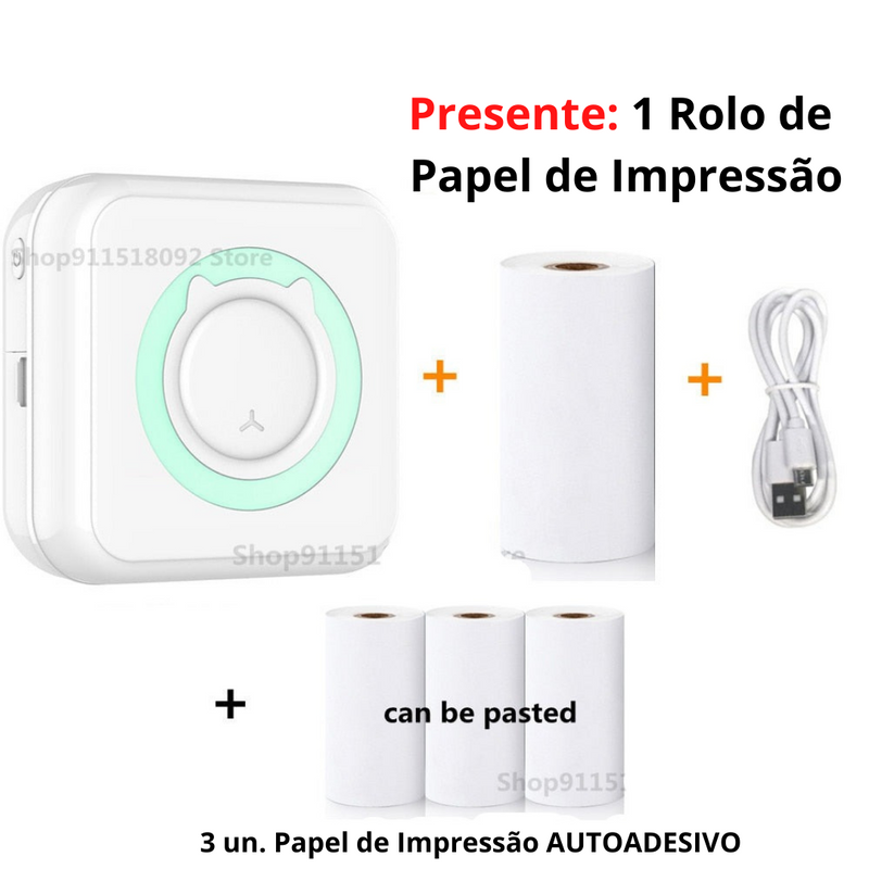 Mini Impressora Bluetooth