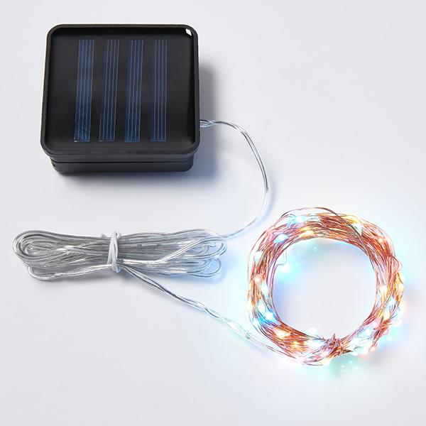 Luzes de Fio de Cobre Movidas a Energia Solar