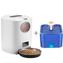 Alimentador Automático 4,5L e Fonte de Água Automática 2L para Pets