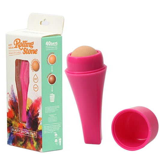 Limpador Facial Rooling Stone - Rolo de Rosto Com Pedras Vulcânica