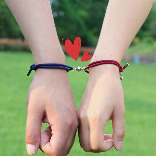 Pulseira Magnética de Casal - Lua e Sol