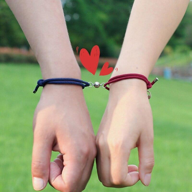 Pulseira Magnética de Casal - Lua e Sol