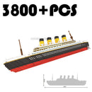 Navio Titanic com 3.800 Peças de Montar Modelos Arquitetônicos