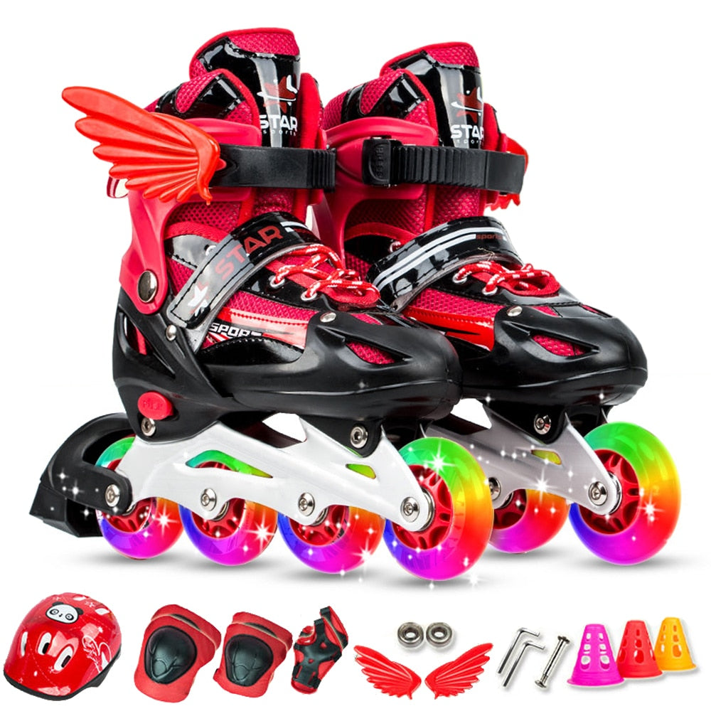 Patins com ou sem Led e Equipamento de Proteção