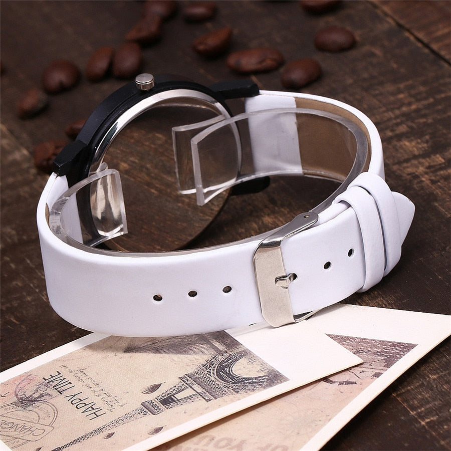 Relógio unissex black&white