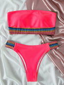 Biquíni Top Faixa e Cintura Alta Neon 4 Cores