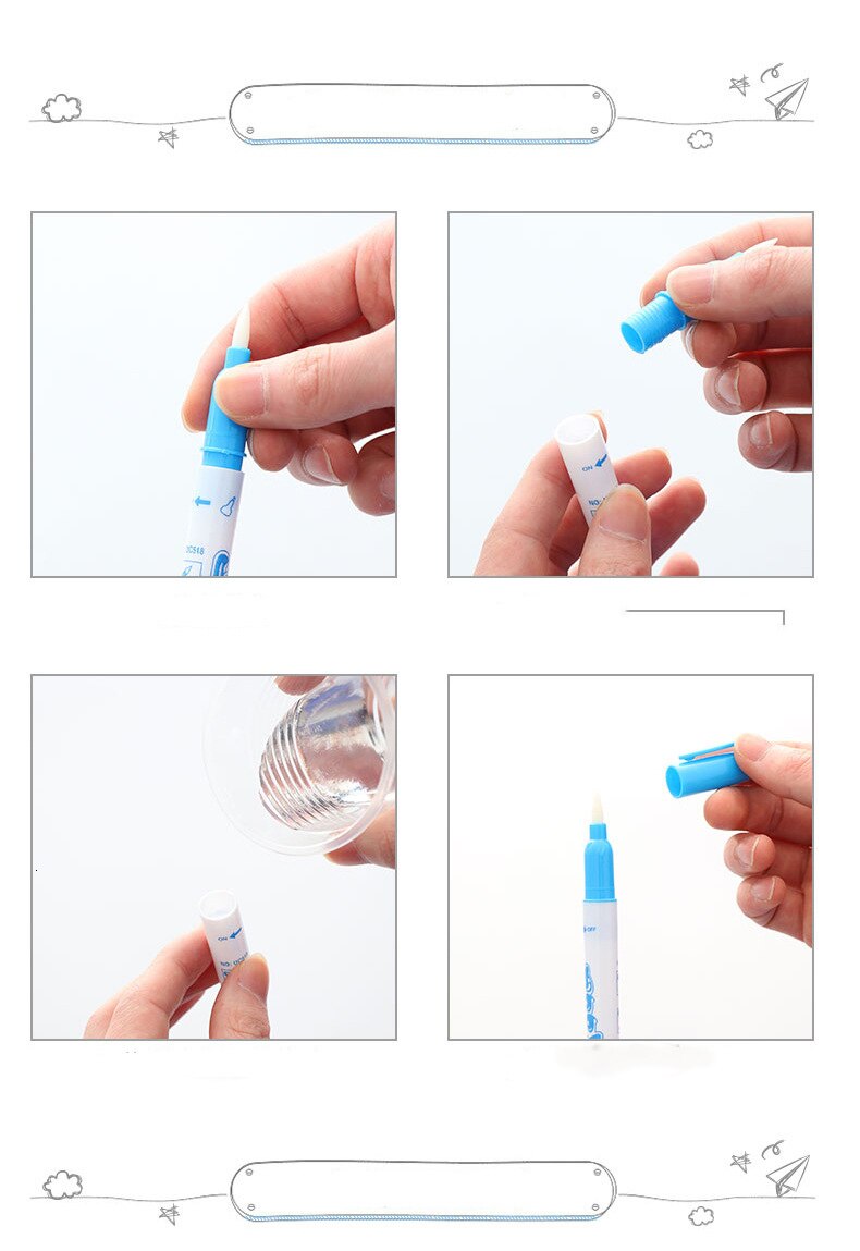 Livro de Colorir com Caneta e a Base D'água