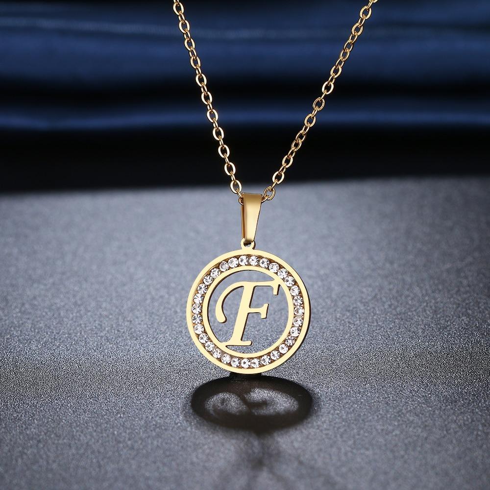 Colar Com Letra - A-Z - Garotas fashion 