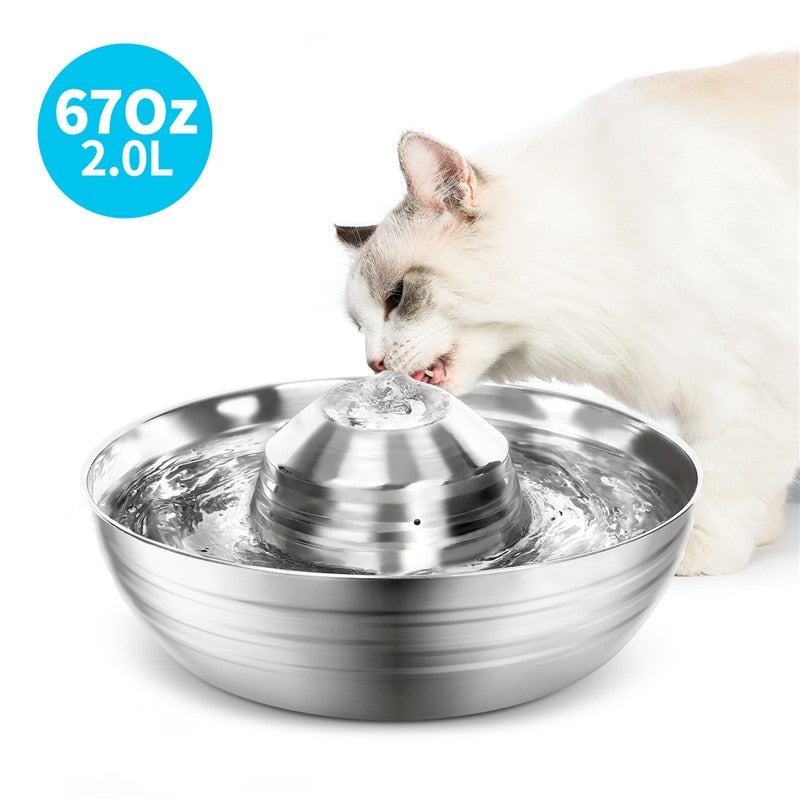 Fonte de Água Inox Automática para Pets