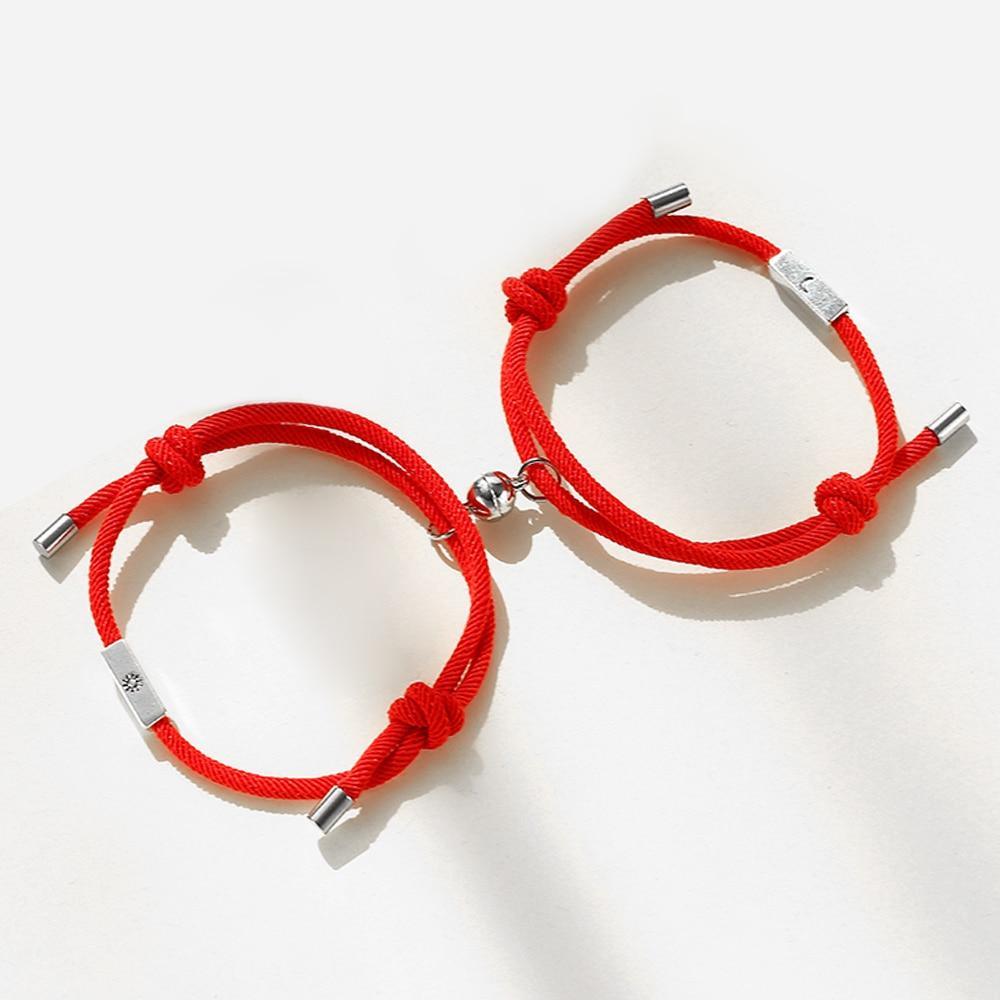Pulseira Magnética de Casal - Lua e Sol