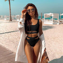 Biquíni Atitude Top Cropped e Cintura Alta 3 cores