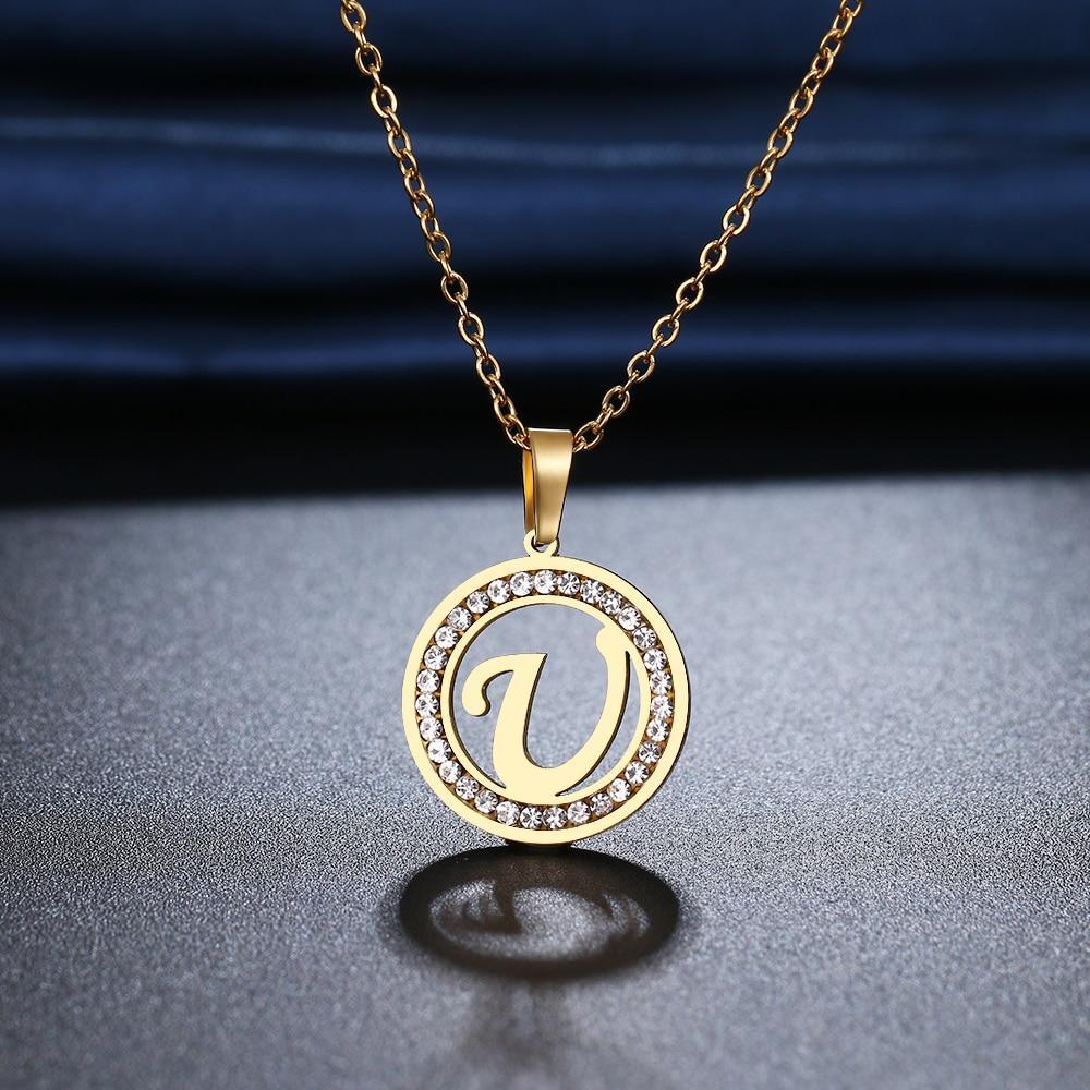 Colar Com Letra - A-Z - Garotas fashion 