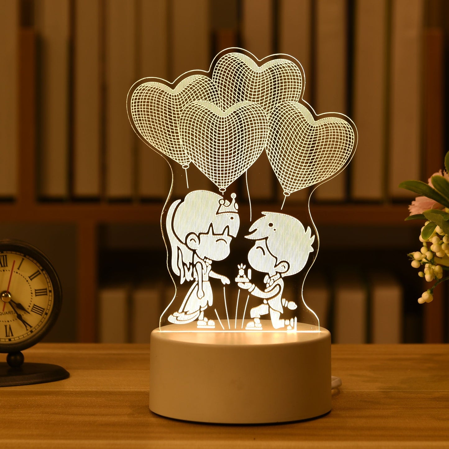 Luminária 3D Acrilico Decorativa Led