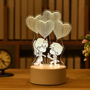 Luminária 3D Acrilico Decorativa Led