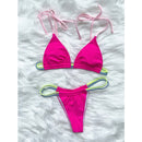 Biquíni Brasileiro Alcinha Neon Detail 6 Cores