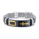 Pulseira Cross Bracelet Cruz Aço Inox