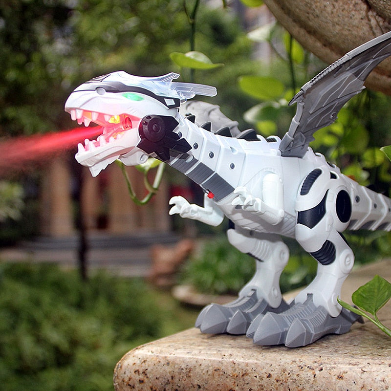 Dinossauro Robô Elétrico Spray Fire