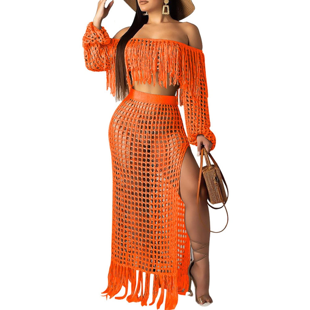 Conjunto Beach Crochê