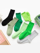 Meia Soft Canelada Cano Médio Respirável (22 Cores)