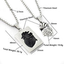 Colar Para Casal de Namorados HEART OF GOLD