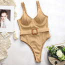 Maiô Body Canelado Fivela Verão 2022 2 Cores
