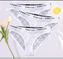 Calcinha de Renda transparente Kit 3PCS - Garotas fashion 