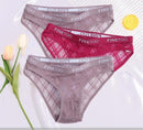 Calcinha de Renda transparente Kit 3PCS - Garotas fashion 