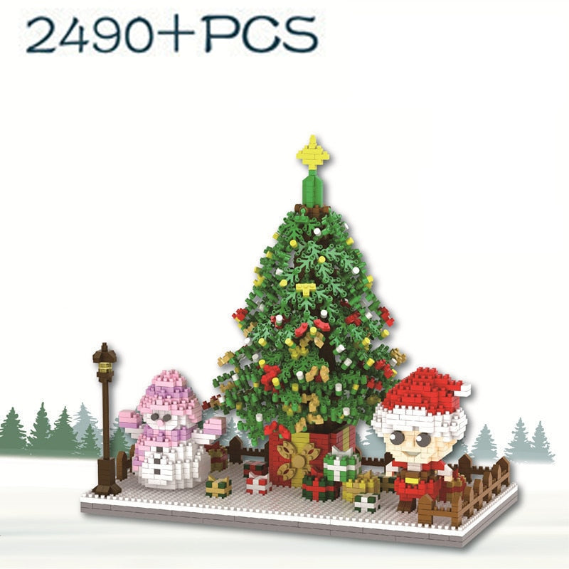 Arvore de Natal 2.490 Peças de Montar Modelos Arquitetônicos