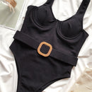 Maiô Body Canelado Fivela Verão 2022 2 Cores