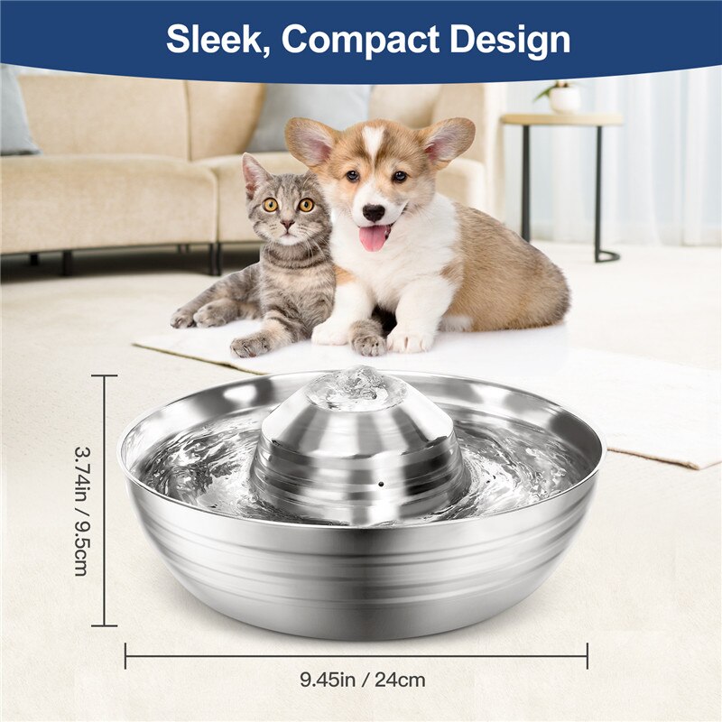 Fonte de Água Inox Automática para Pets