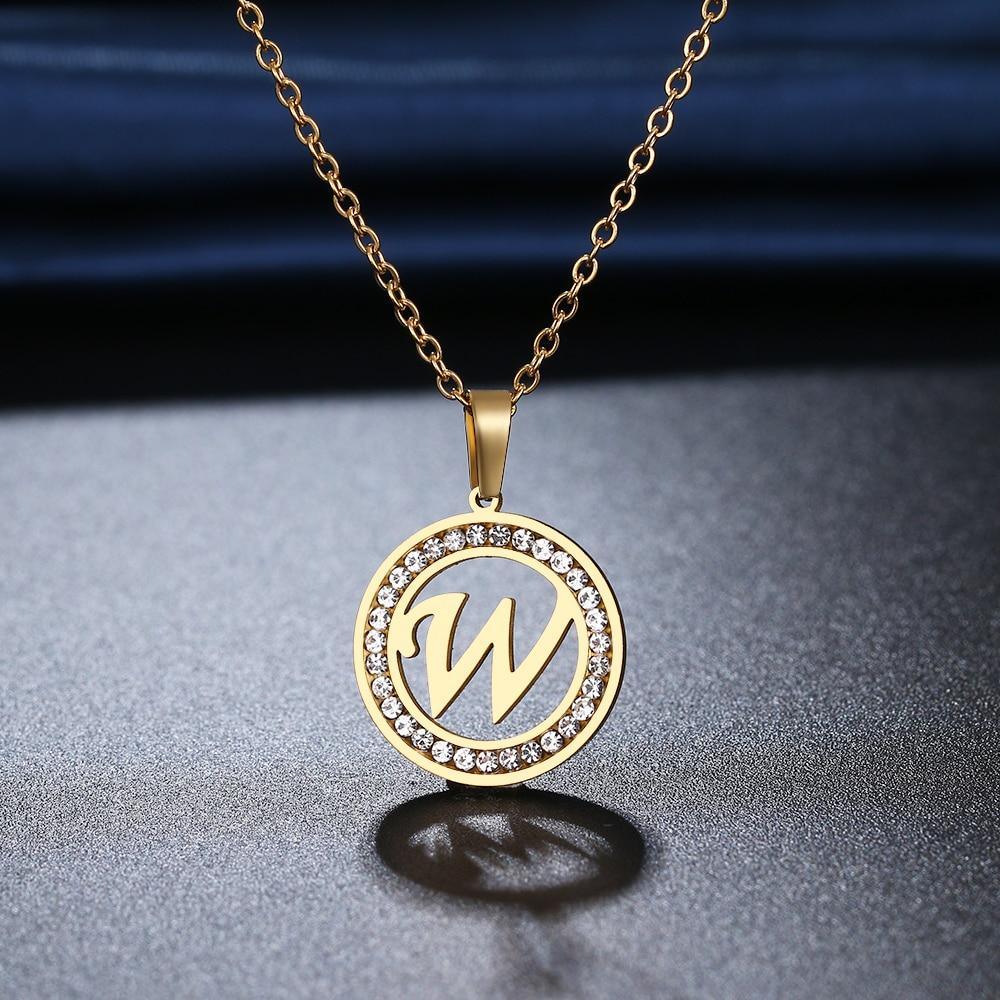 Colar Com Letra - A-Z - Garotas fashion 