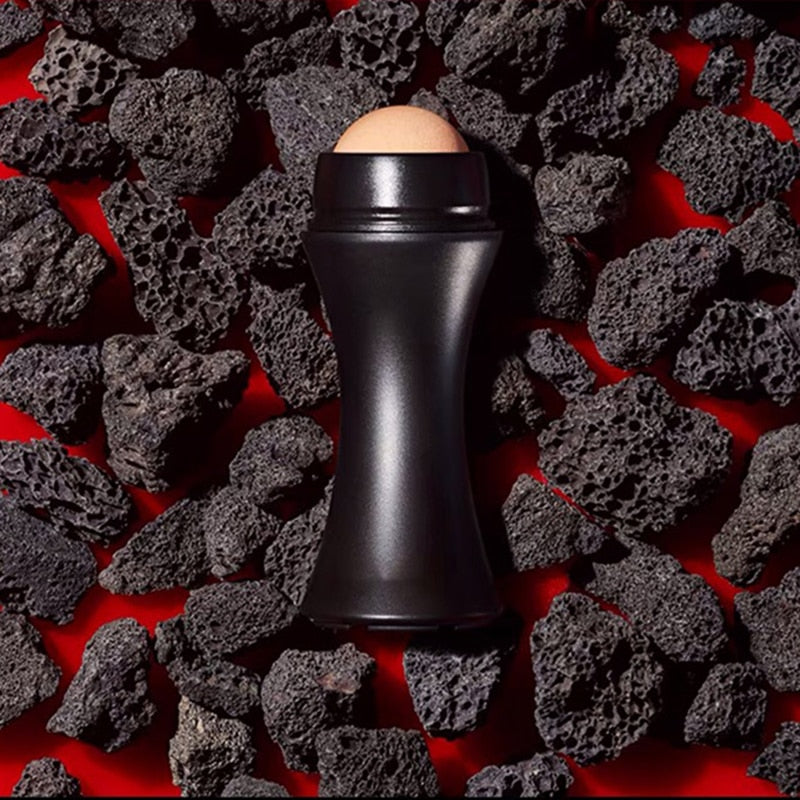 Limpador Facial Rooling Stone - Rolo de Rosto Com Pedras Vulcânica