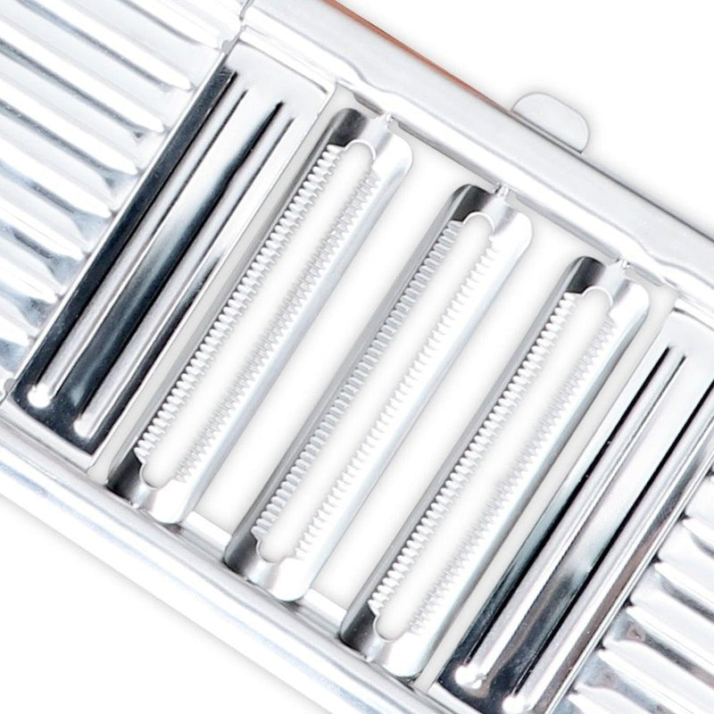 Ralador e Fatiador Manual MultiUso Inox 3 em 1